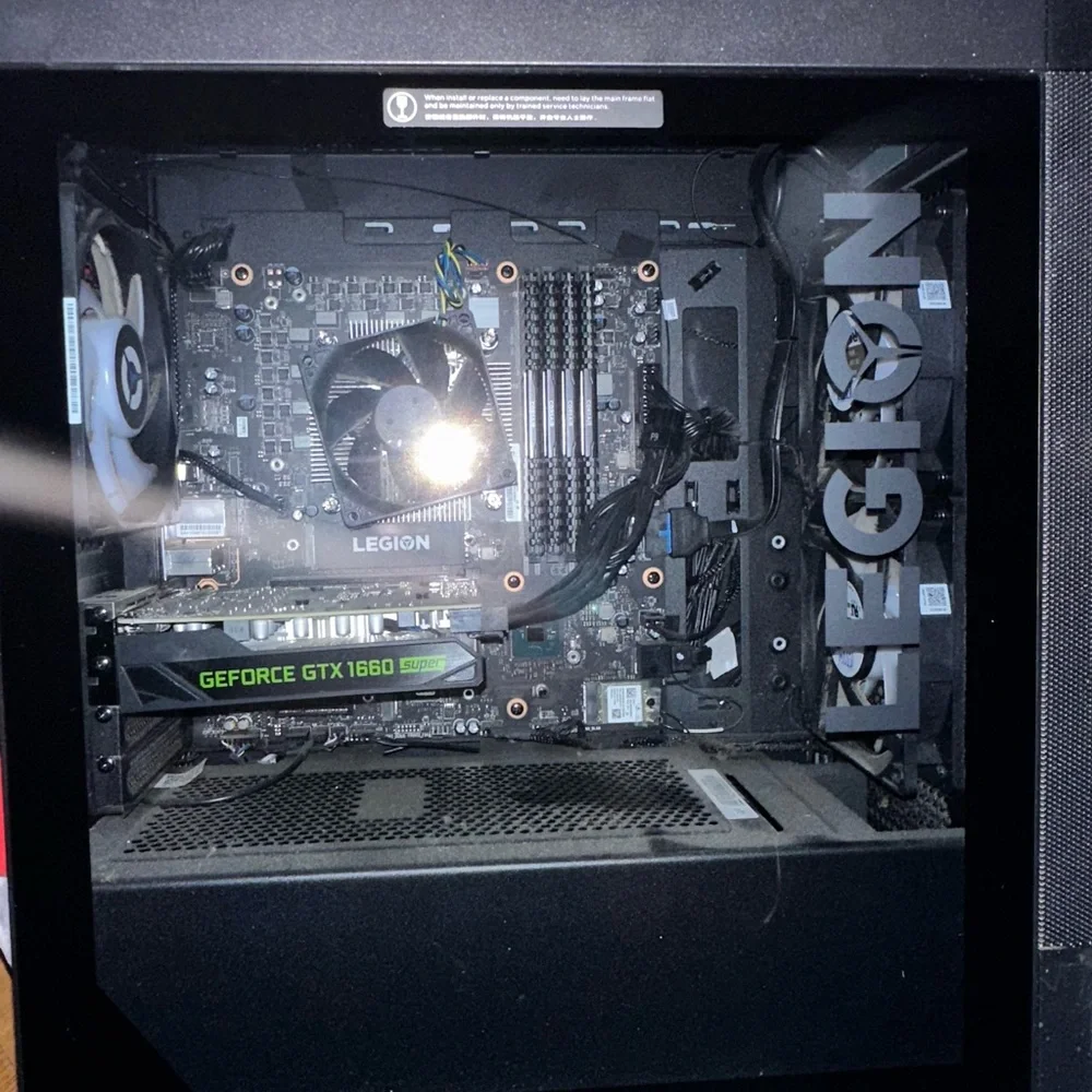 Lenovo Black Internal Components Gaming PC